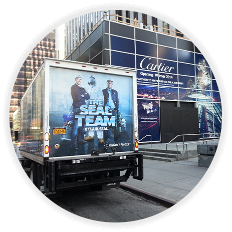 The Seal Team truck outside Cartier on 5th Avenue, NYC
